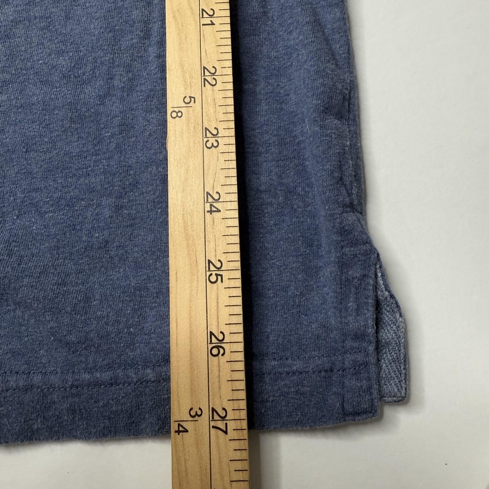 Claybrooke Henley Shirt Men sz M Blue 3-Button Short‎ Sleeve - Picture 4 of 5